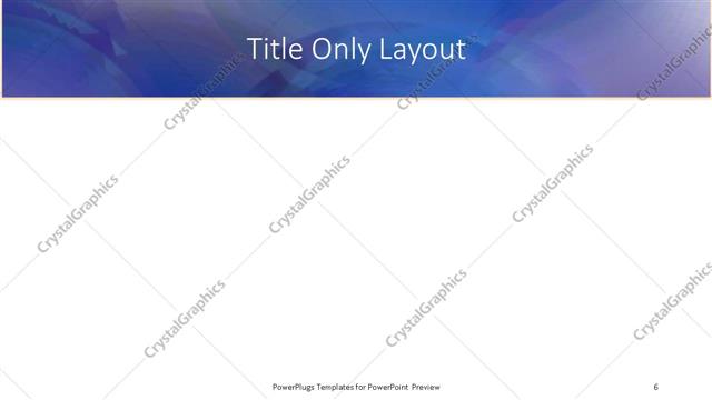Title Only presentation slide layout