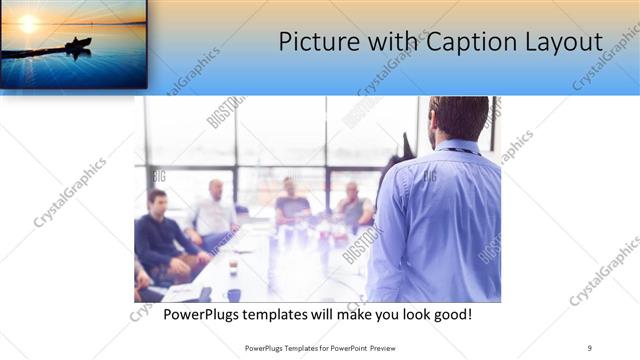 Picture with Caption presentation slide layout