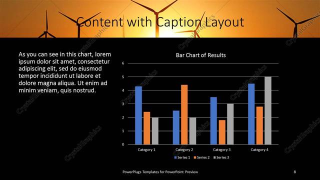 Content with Caption presentation slide layout