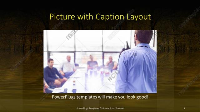 Picture with Caption presentation slide layout