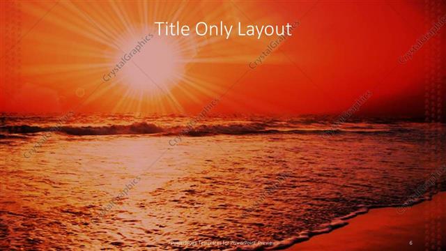 Title Only presentation slide layout