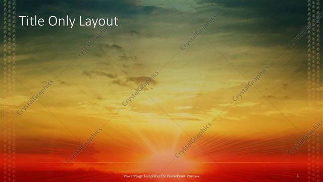 Title Only presentation slide layout