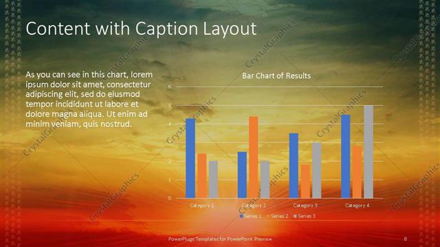 Content with Caption presentation slide layout