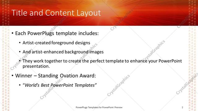 Title and Content presentation slide layout