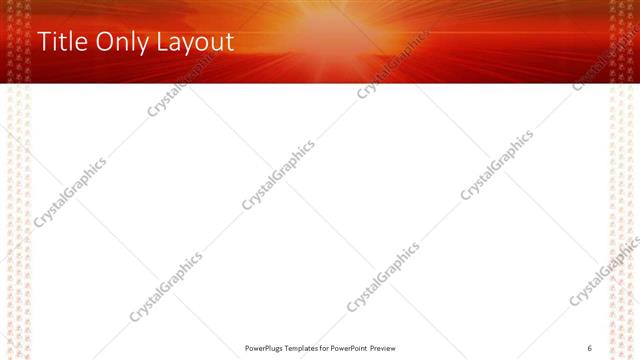 Title Only presentation slide layout