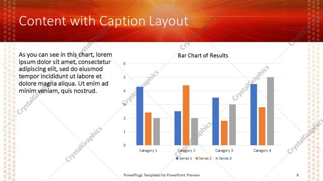 Content with Caption presentation slide layout