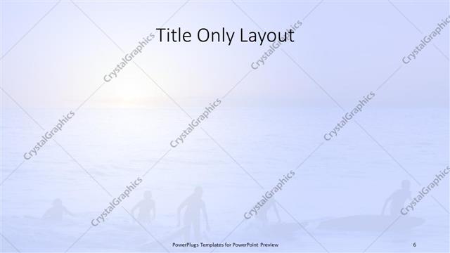 Title Only presentation slide layout