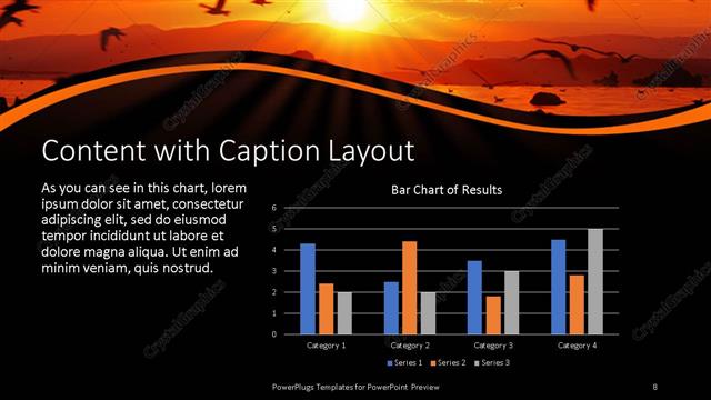 Content with Caption presentation slide layout