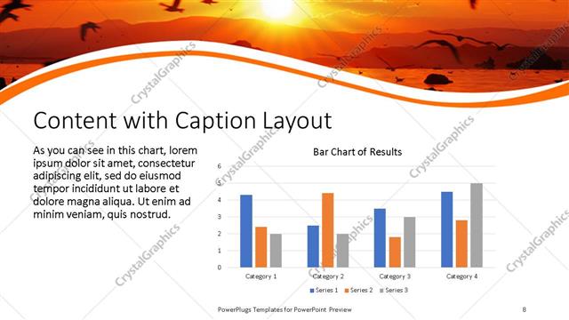 Content with Caption presentation slide layout