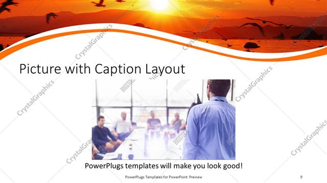 Picture with Caption presentation slide layout