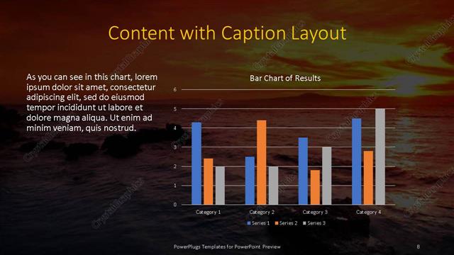 Content with Caption presentation slide layout