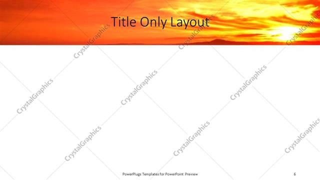 Title Only presentation slide layout