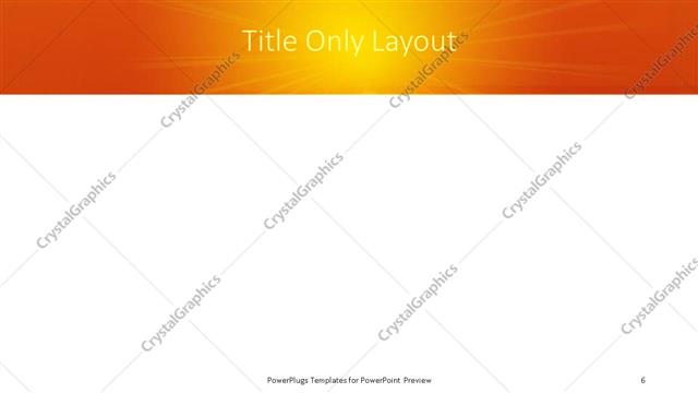 Title Only presentation slide layout