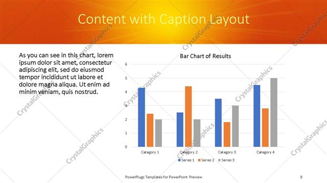 Content with Caption presentation slide layout