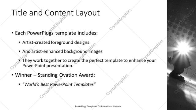 Title and Content presentation slide layout