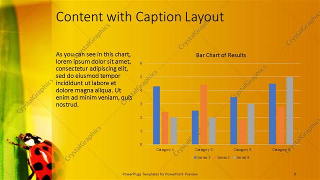 Content with Caption presentation slide layout