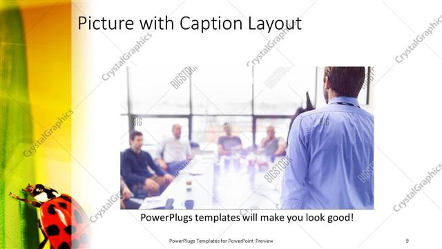 Picture with Caption presentation slide layout