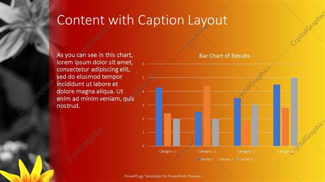 Content with Caption presentation slide layout