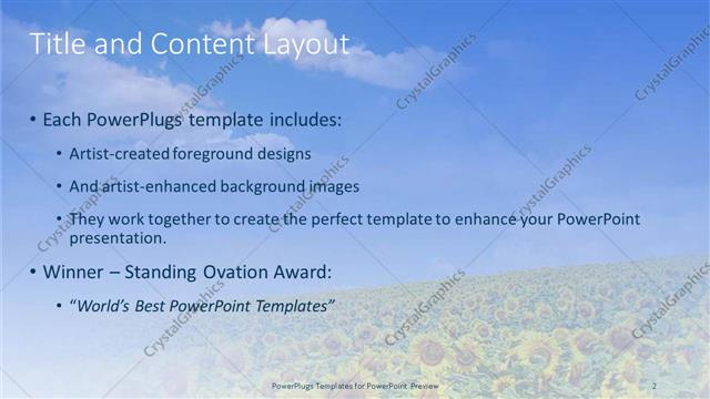 Title and Content presentation slide layout