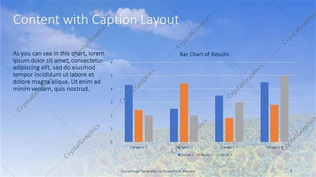 Content with Caption presentation slide layout