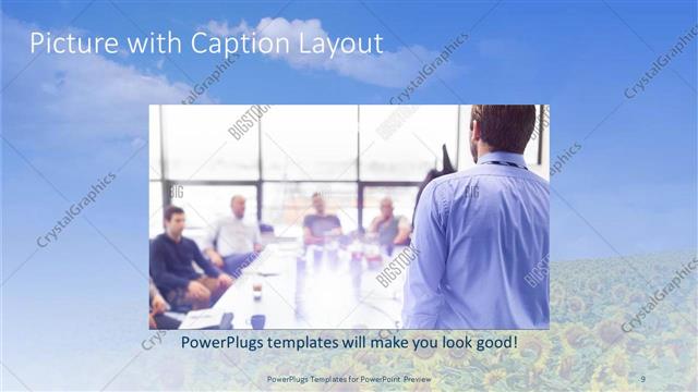 Picture with Caption presentation slide layout