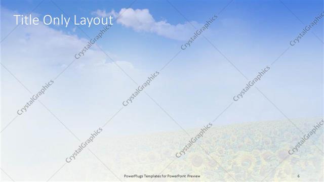 Title Only presentation slide layout