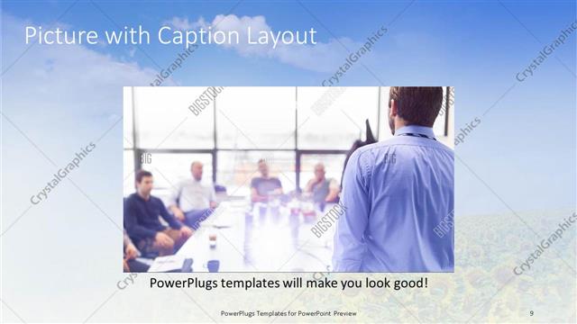 Picture with Caption presentation slide layout