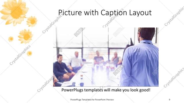 Picture with Caption presentation slide layout