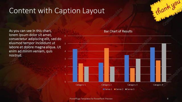 Content with Caption presentation slide layout