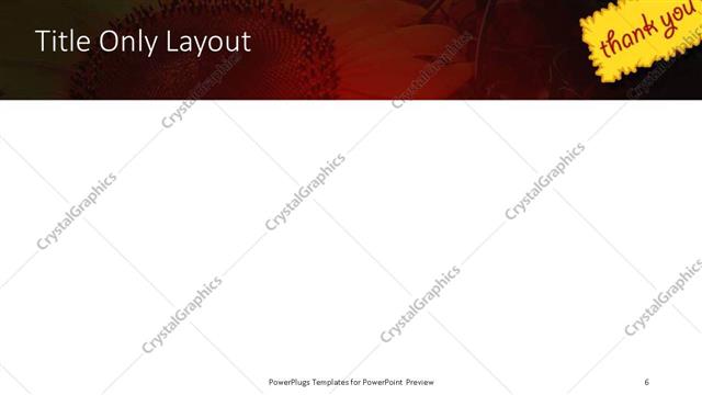 Title Only presentation slide layout