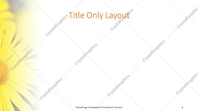 Title Only presentation slide layout