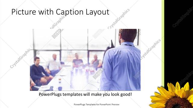 Picture with Caption presentation slide layout