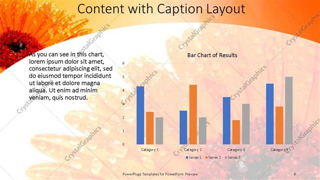 Content with Caption presentation slide layout