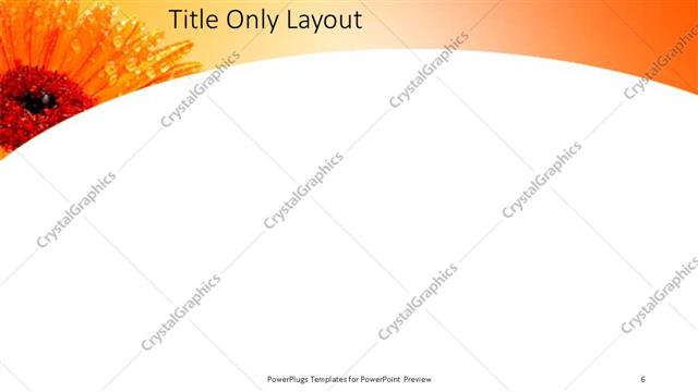 Title Only presentation slide layout