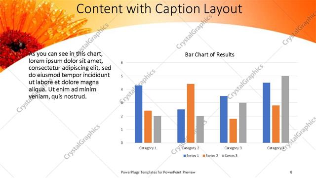 Content with Caption presentation slide layout