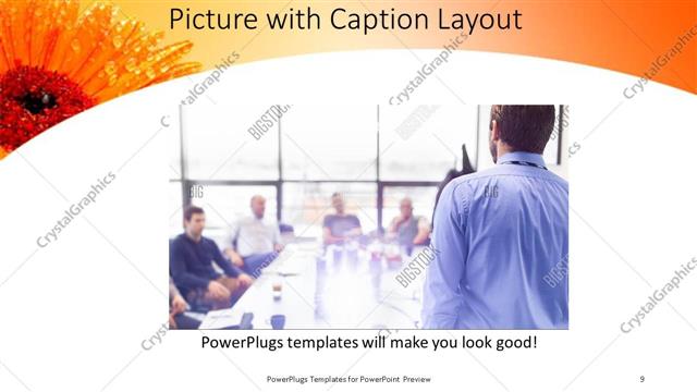 Picture with Caption presentation slide layout