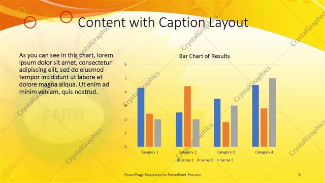 Content with Caption presentation slide layout