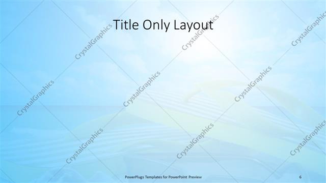 Title Only presentation slide layout