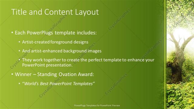 Title and Content presentation slide layout
