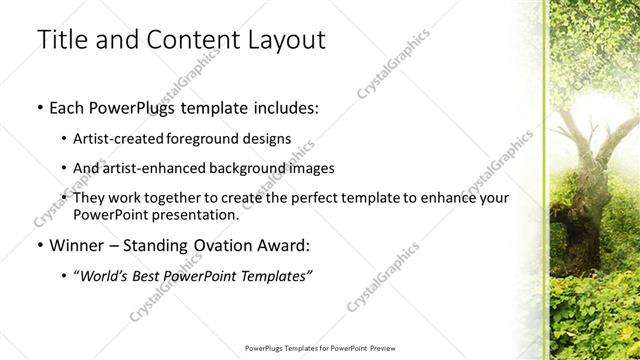 Title and Content presentation slide layout
