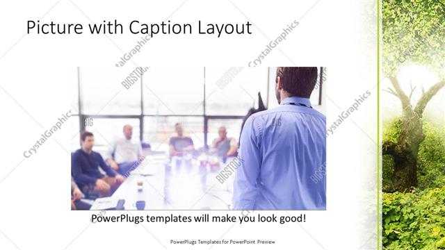 Picture with Caption presentation slide layout