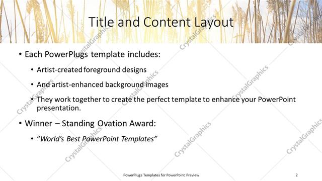 Title and Content presentation slide layout
