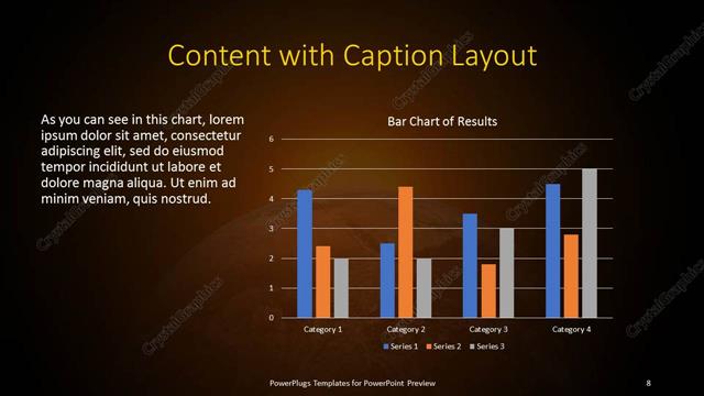 Content with Caption presentation slide layout