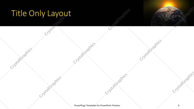 Title Only presentation slide layout