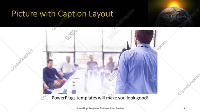 Picture with Caption presentation slide layout