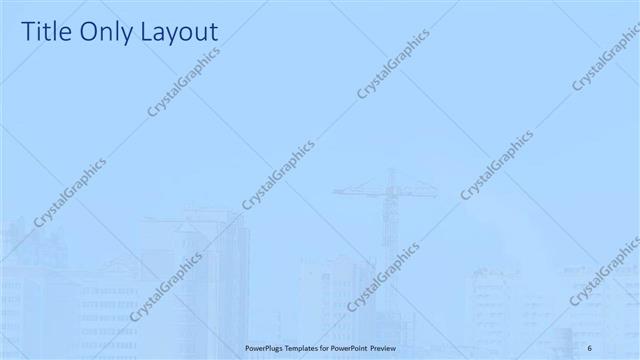 Title Only presentation slide layout