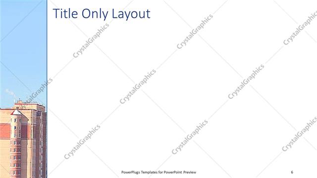 Title Only presentation slide layout