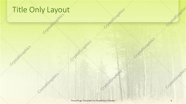 Title Only presentation slide layout