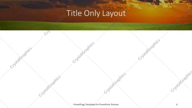 Title Only presentation slide layout