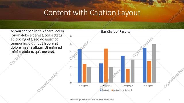 Content with Caption presentation slide layout